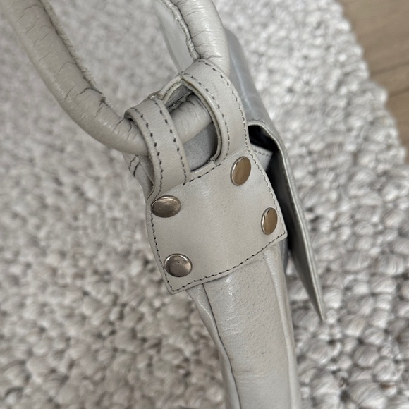 Real Leathet Elegant Gray Women's Handbag - Picture 4 of 7